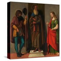 Three Saints: Roch, Anthony Abbot, and Lucy, c.1513-Giovanni Battista Cima Da Conegliano-Stretched Canvas