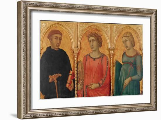 Three Saints-Pietro Lorenzetti-Framed Giclee Print