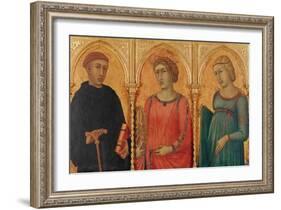 Three Saints-Pietro Lorenzetti-Framed Giclee Print