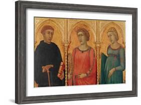 Three Saints-Pietro Lorenzetti-Framed Giclee Print