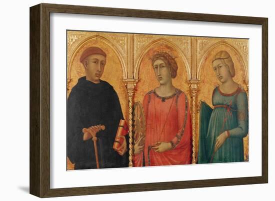 Three Saints-Pietro Lorenzetti-Framed Giclee Print