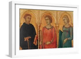 Three Saints-Pietro Lorenzetti-Framed Giclee Print