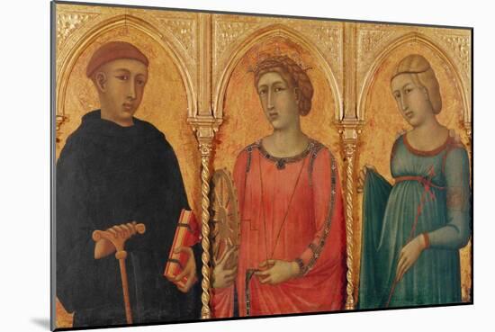 Three Saints-Pietro Lorenzetti-Mounted Giclee Print