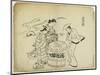 Three Sake Tasters. 1710-Okumura Masanobu-Mounted Giclee Print