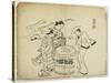 Three Sake Tasters. 1710-Okumura Masanobu-Stretched Canvas