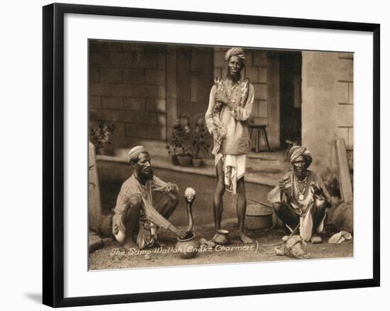 Three Samp Wallahs, or Snake Charmers-Peter Higginbotham-Framed Photographic Print