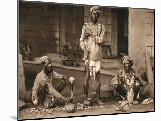 Three Samp Wallahs, or Snake Charmers-Peter Higginbotham-Mounted Photographic Print