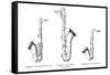 Three Saxophones-null-Framed Stretched Canvas