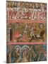 Three Scenes from "Parsifal" by Wolfram Von Eschenbach Facsimile from a 13th Century Manuscript-null-Mounted Giclee Print