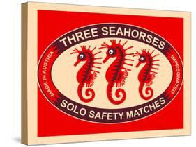 Three Seahorses-Mark Rogan-Stretched Canvas