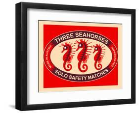 Three Seahorses-Mark Rogan-Framed Art Print