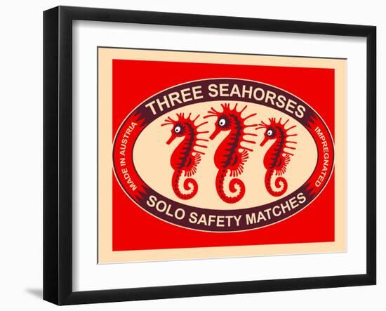 Three Seahorses-Mark Rogan-Framed Art Print