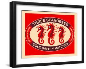 Three Seahorses-Mark Rogan-Framed Art Print