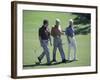 Three Senior Men Walking on a Golf Course-null-Framed Photographic Print