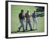 Three Senior Men Walking on a Golf Course-null-Framed Photographic Print