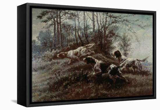 Three Setters Afield-Edmund Henry Osthaus-Framed Stretched Canvas