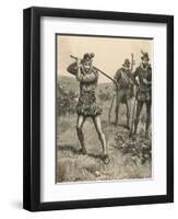 Three Seventeenth Century Golfers-Stanley Berkeley-Framed Art Print