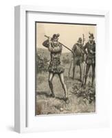 Three Seventeenth Century Golfers-Stanley Berkeley-Framed Art Print