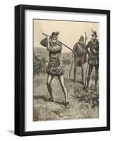 Three Seventeenth Century Golfers-Stanley Berkeley-Framed Art Print