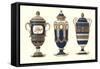 Three Sevres Urns-null-Framed Stretched Canvas