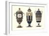 Three Sevres Urns-null-Framed Art Print