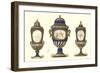 Three Sevres Urns-null-Framed Art Print