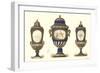 Three Sevres Urns-null-Framed Art Print