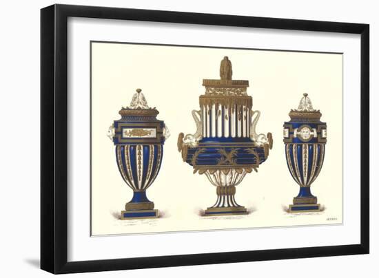 Three Sevres Urns-null-Framed Art Print