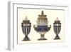 Three Sevres Urns-null-Framed Art Print