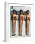 Three Shabtis or Servant Figures, Tutankhamun Funerary Object, 18th Dynasty-null-Framed Giclee Print