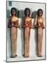 Three Shabtis or Servant Figures, Tutankhamun Funerary Object, 18th Dynasty-null-Mounted Giclee Print