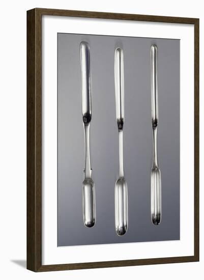 Three Silver Scoops for Pitching, Italy-null-Framed Giclee Print