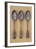 Three Silver Teaspoons-Den Reader-Framed Photographic Print