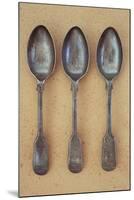 Three Silver Teaspoons-Den Reader-Mounted Photographic Print