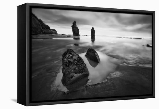 Three Sisters Beach-Yan Zhang-Framed Stretched Canvas