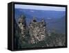 Three Sisters, Blue Mountains, Unesco World Heritage Site, New South Wales, Australia-Ken Wilson-Framed Stretched Canvas