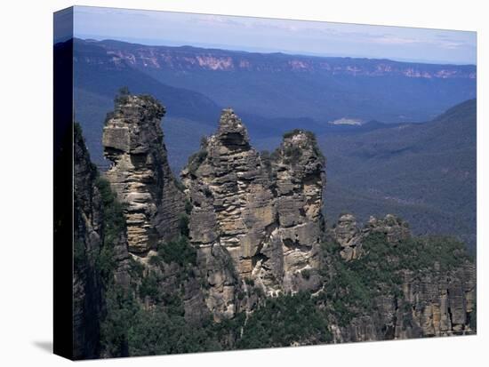 Three Sisters, Blue Mountains, Unesco World Heritage Site, New South Wales, Australia-Ken Wilson-Stretched Canvas