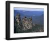 Three Sisters, Blue Mountains, Unesco World Heritage Site, New South Wales, Australia-Ken Wilson-Framed Photographic Print