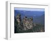 Three Sisters, Blue Mountains, Unesco World Heritage Site, New South Wales, Australia-Ken Wilson-Framed Photographic Print