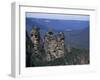 Three Sisters, Blue Mountains, Unesco World Heritage Site, New South Wales, Australia-Ken Wilson-Framed Photographic Print