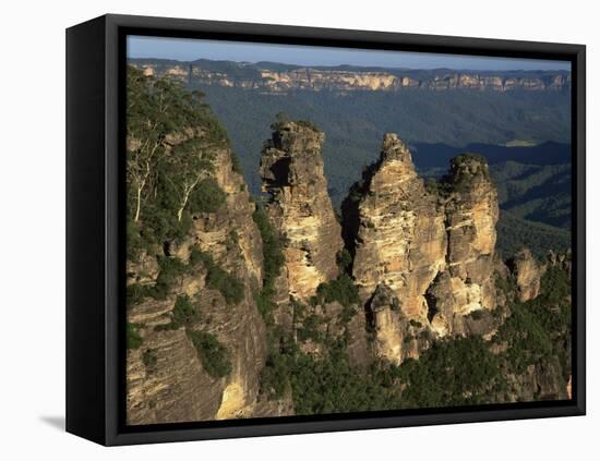 Three Sisters from Echo Point at Katoomba in the Blue Mountains of New South Wales, Australia-Gavin Hellier-Framed Stretched Canvas