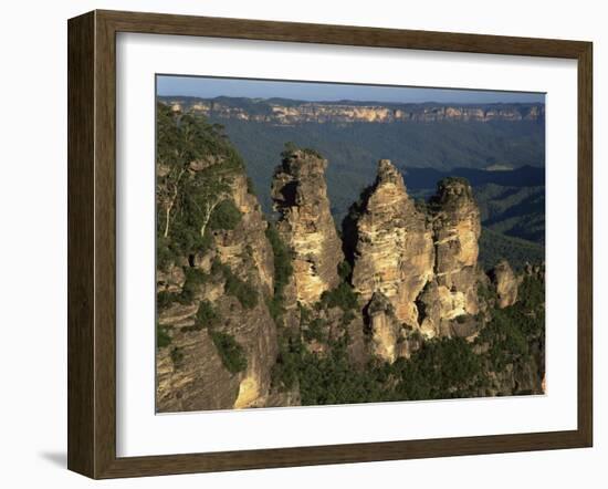 Three Sisters from Echo Point at Katoomba in the Blue Mountains of New South Wales, Australia-Gavin Hellier-Framed Photographic Print