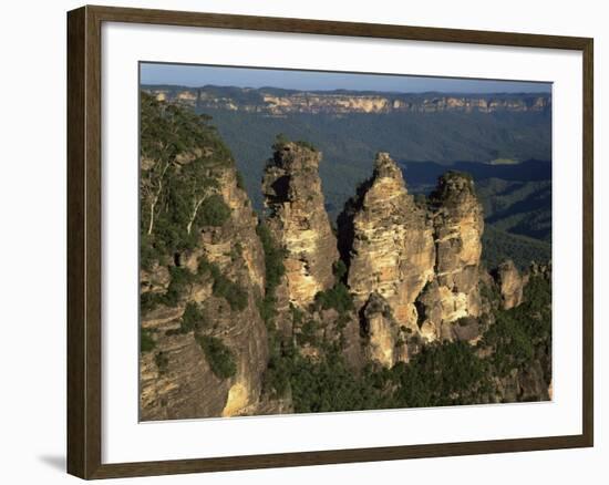 Three Sisters from Echo Point at Katoomba in the Blue Mountains of New South Wales, Australia-Gavin Hellier-Framed Photographic Print