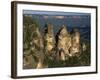 Three Sisters from Echo Point at Katoomba in the Blue Mountains of New South Wales, Australia-Gavin Hellier-Framed Photographic Print