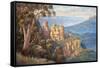 Three Sisters - Katoomba-John Bradley-Framed Stretched Canvas