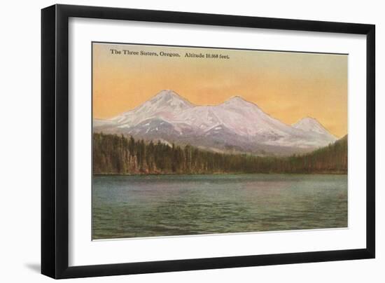 Three Sisters Mountains, Oregon-null-Framed Art Print