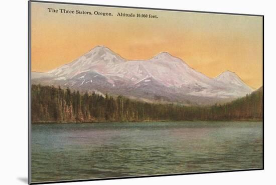 Three Sisters Mountains, Oregon-null-Mounted Art Print