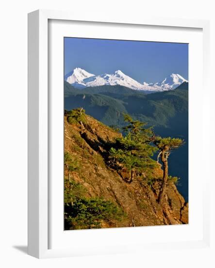 Three Sisters Mountains-Steve Terrill-Framed Photographic Print