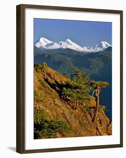 Three Sisters Mountains-Steve Terrill-Framed Photographic Print