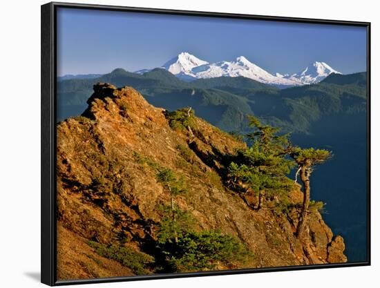 Three Sisters Mountains-Steve Terrill-Framed Photographic Print